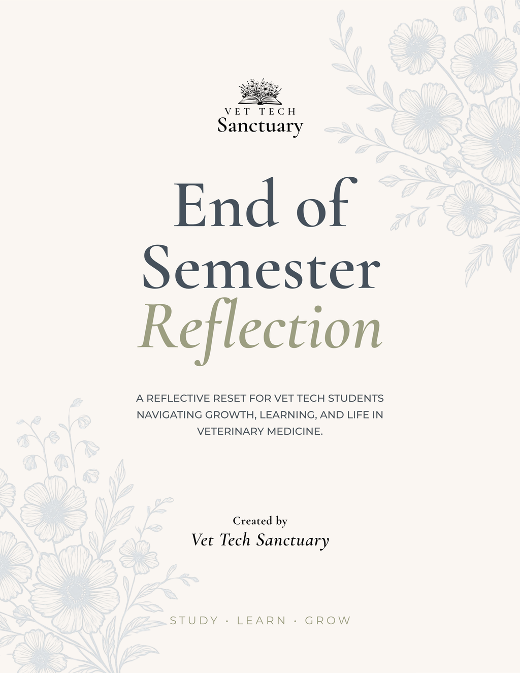 End of Semester Reflection Printable