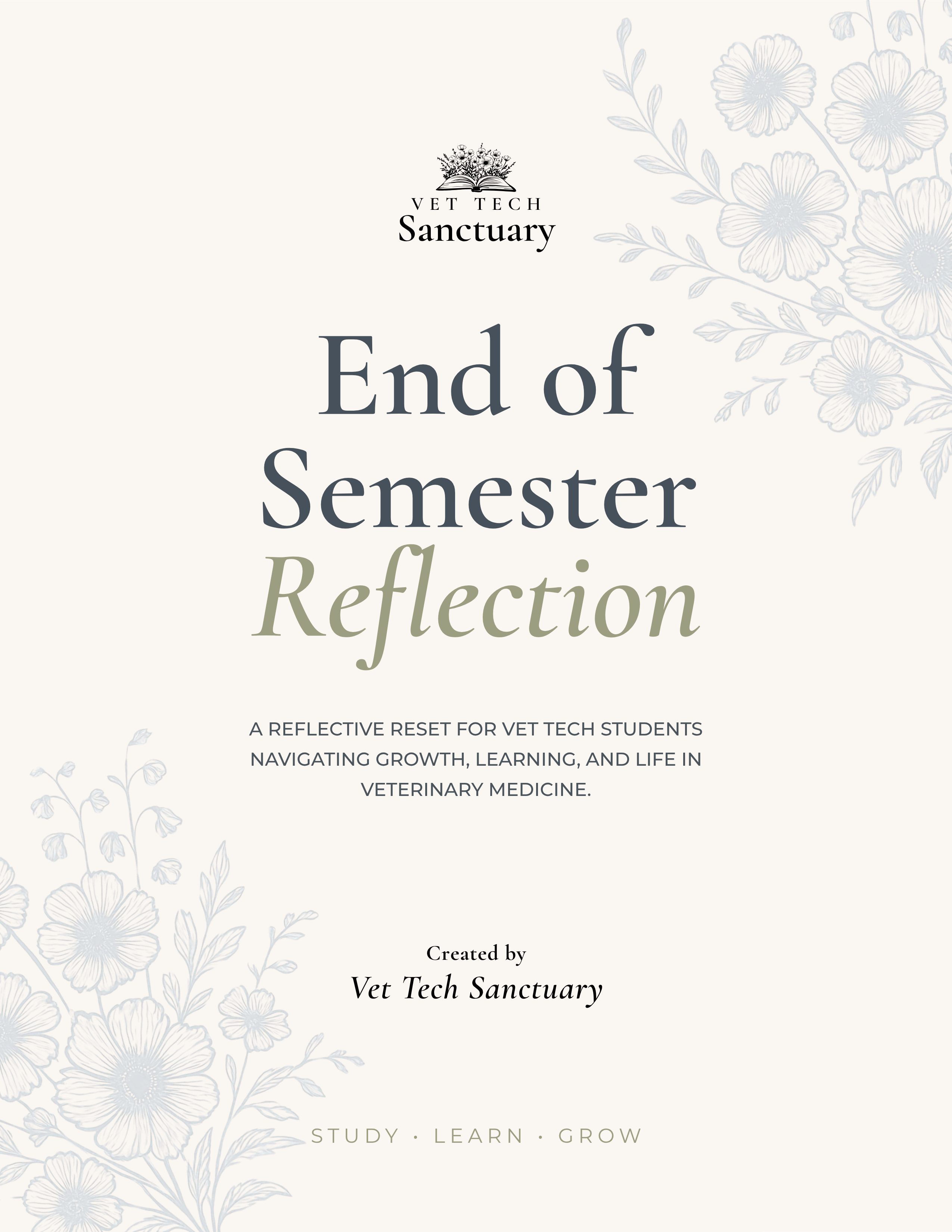 End of Semester Reflection Printable